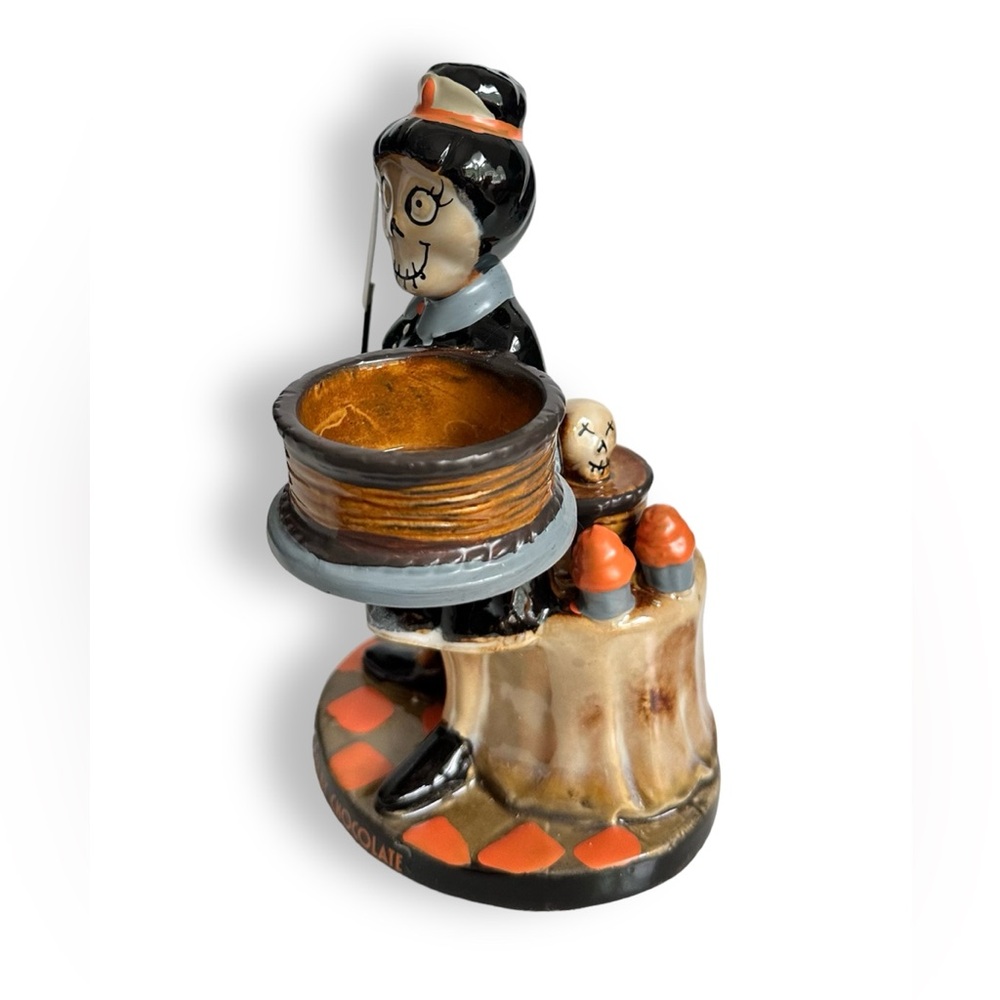 Fall Halloween Yankee Candle Boney DEATH BY CHOCOLATE Votive tealight holder - Picture 3 of 8